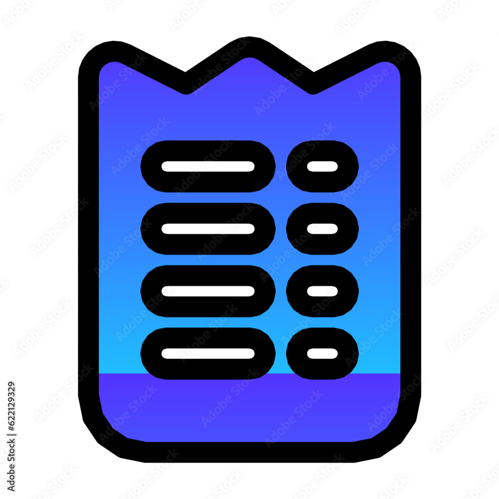 bill gradient fill icon bill gradient fill icon