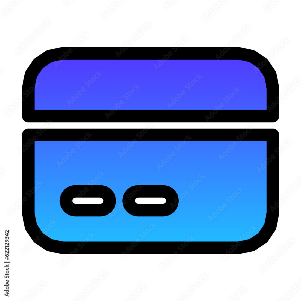 credit card gradient fill icon credit card gradient fill icon