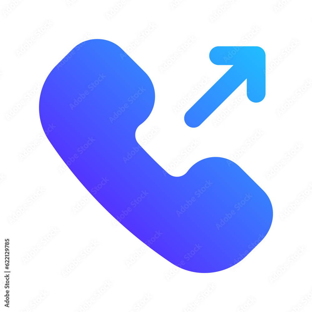 outgoing call gradient fill icon outgoing call gradient fill icon