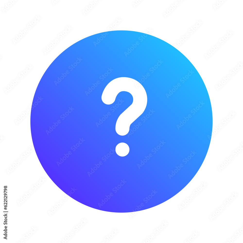 question gradient fill icon question gradient fill icon