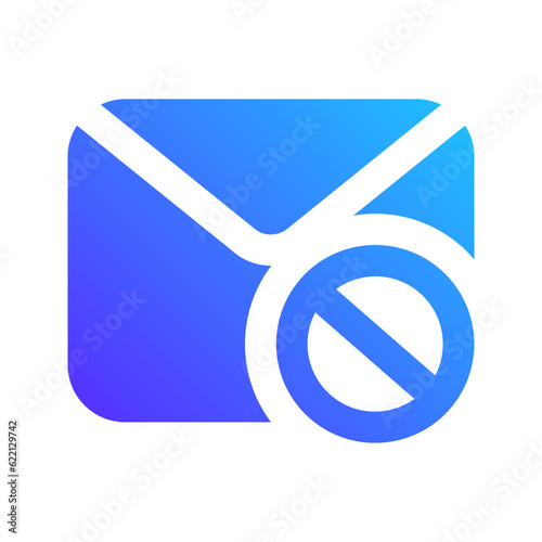 email blocker gradient fill icon