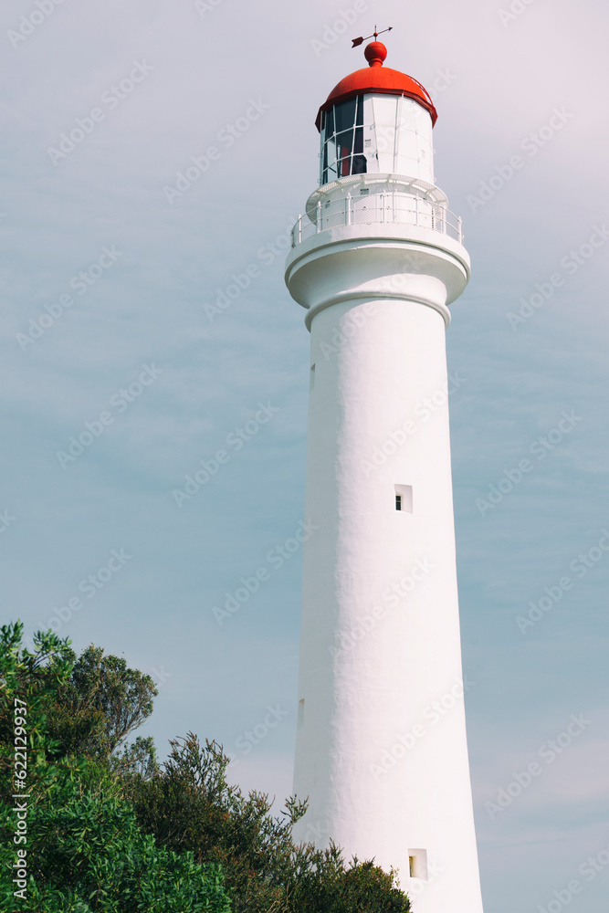 Split Point Lighthouse in Aireys Inlet, Great Ocean Road during the day.
