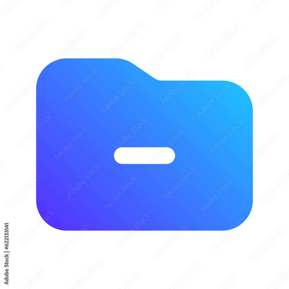 delete folder gradient fill icon delete folder gradient fill icon