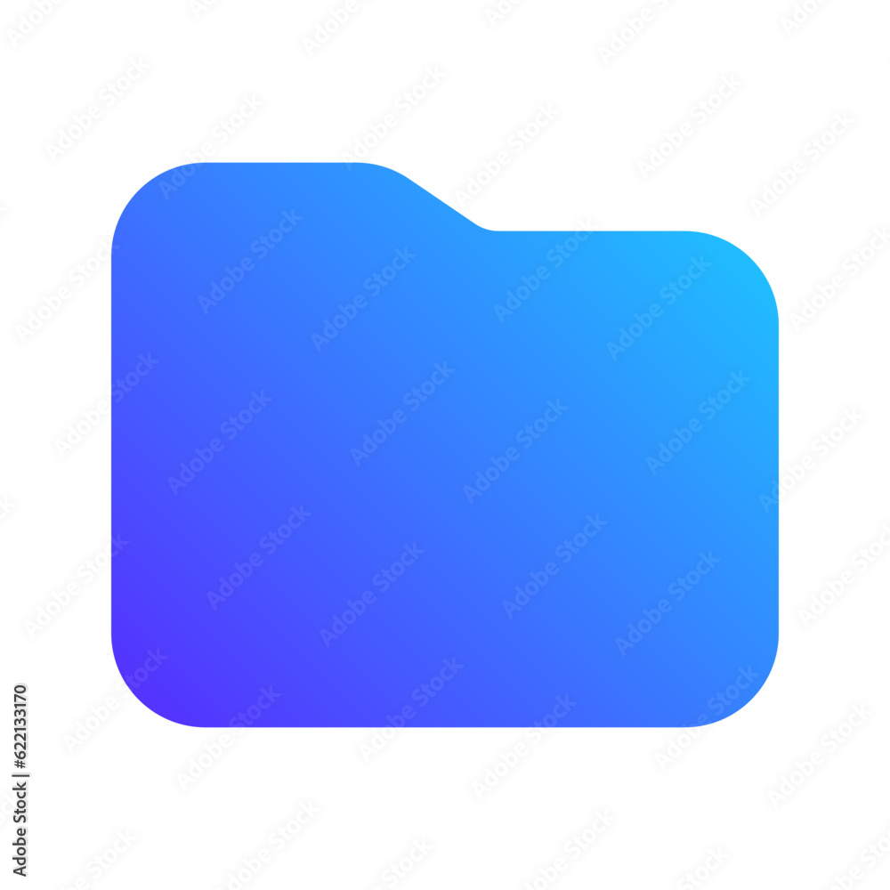 folder gradient fill icon