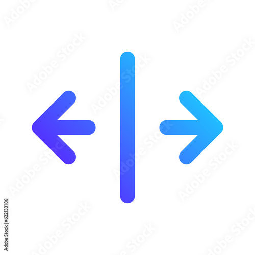split gradient fill icon