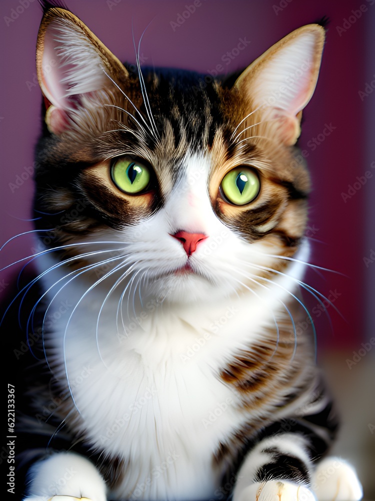 portrait of a beautiful cat