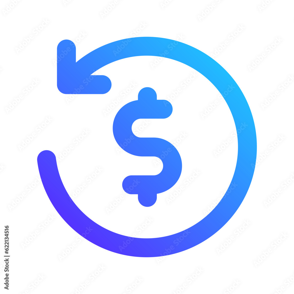 refund gradient fill icon refund gradient fill icon