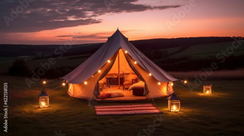 Luxury glamorous camping. 