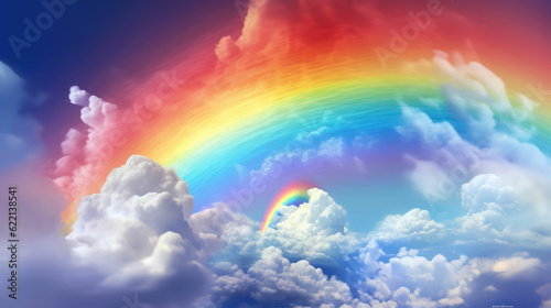 Rainbow background.  Colorful desktop
