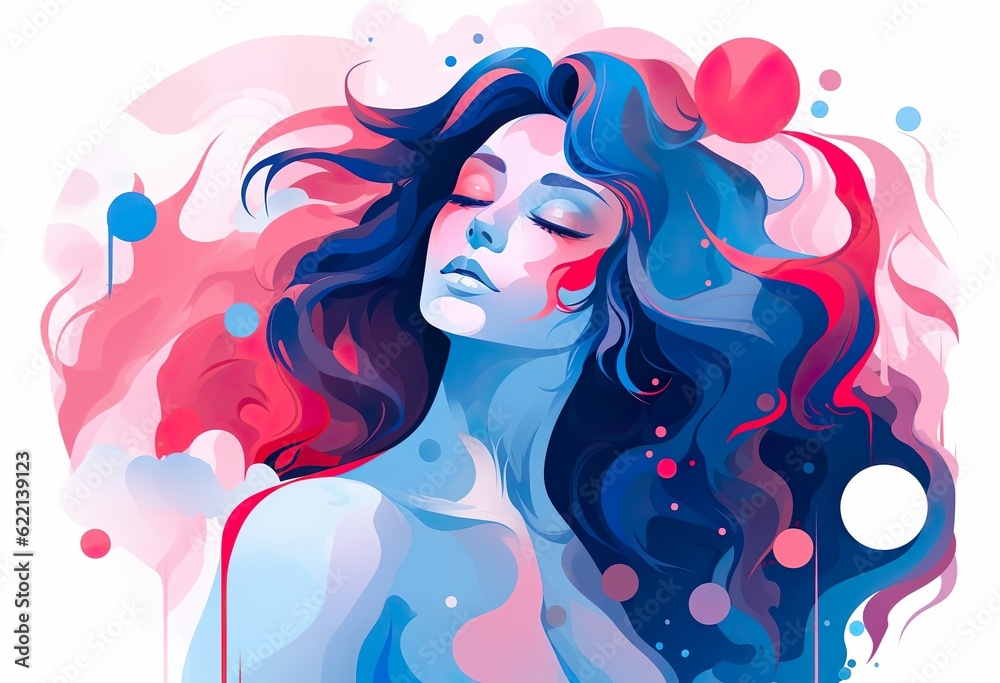 woman abstract concept vector illustration