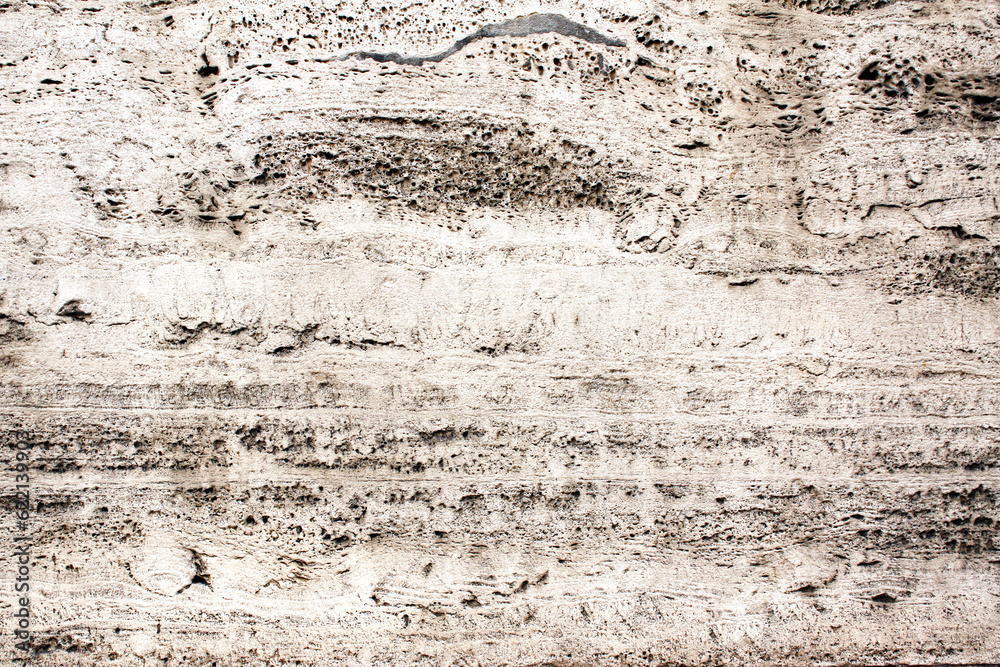 Obraz premium Close-up texture of old travertine