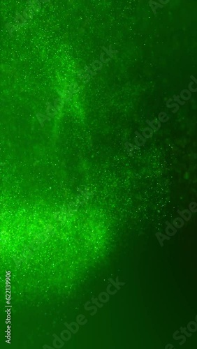 Wallpaper Mural Abstract sustainable resources and green algae particle loop background. Vertical 3D animation copy space and showcase backdrop for biomass energy. Gentle shimmering seamless slow motion backplate. Torontodigital.ca