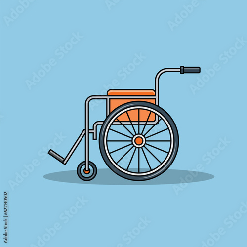 wheel chair vector illustration