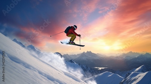 freestyle ski player training generative ai © Francheska