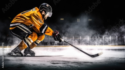 ice hockey athlete training generative ai © Francheska