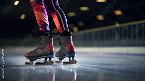 speed skating athlete generative ai