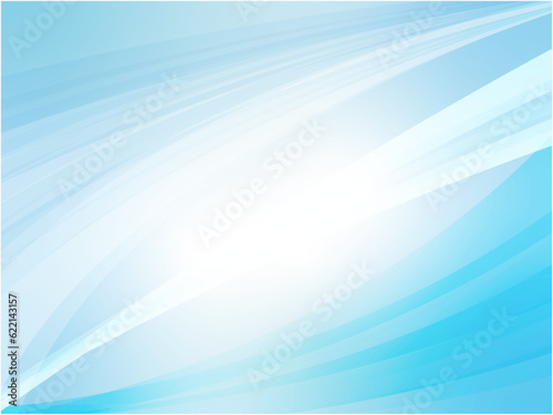 爽やかな風が吹く空と美しい高波イメージの抽象背景_ライトブルー