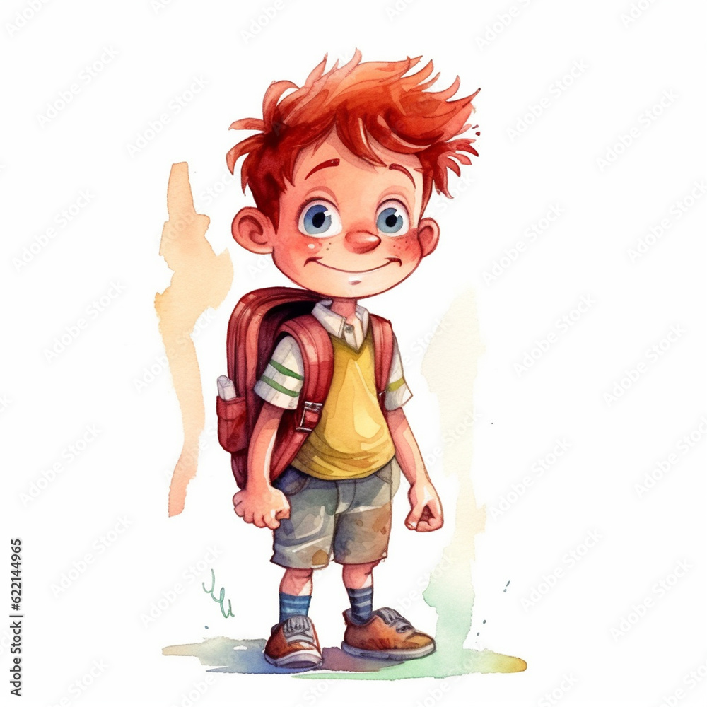 kids with backpacks. Back to school. kids with backpacks. Back to school.