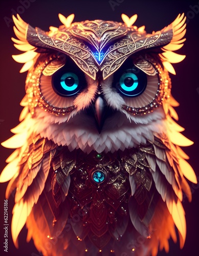 A owl in mythical age