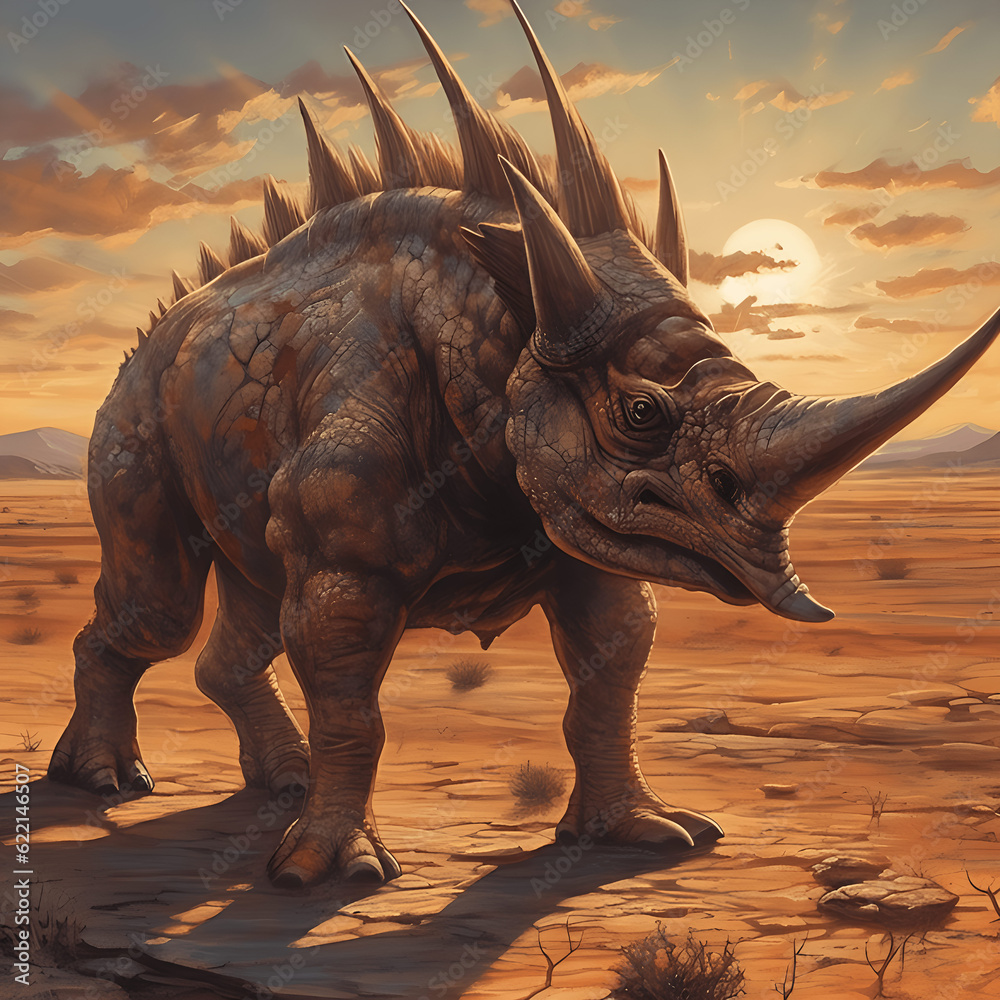Fototapeta premium Meet Triceratops