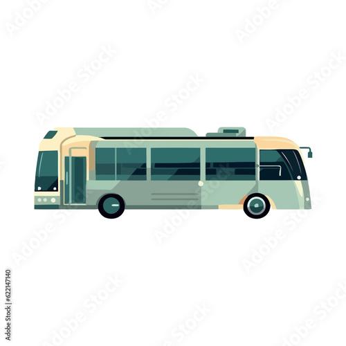 Shiny bus illustration