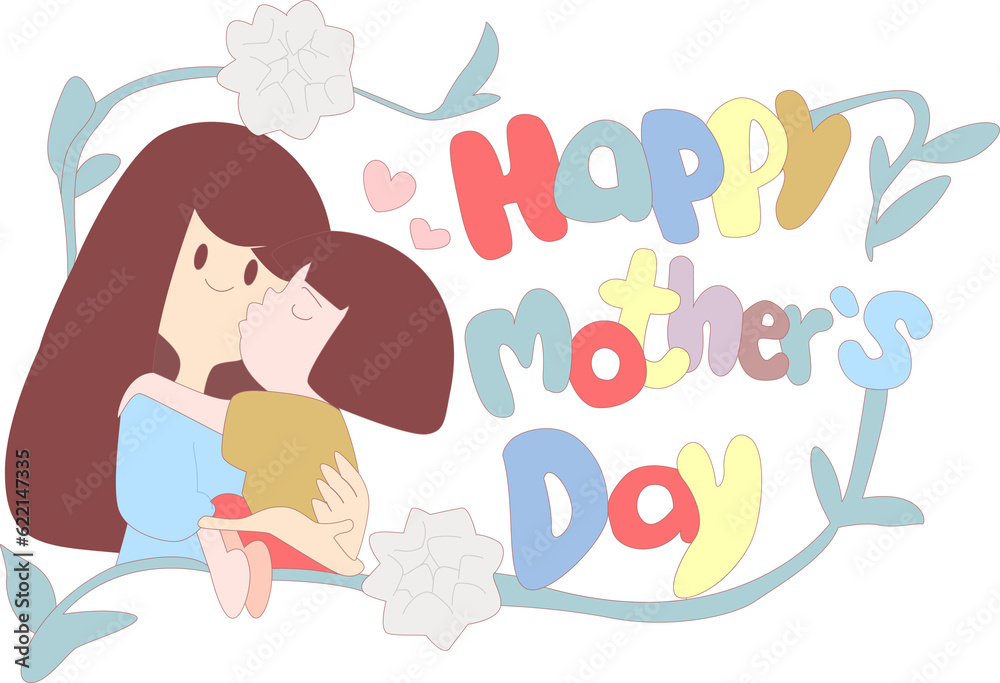 baby kisses mom's cheek contains jasmine flowers baby kisses mom's cheek contains jasmine flowers