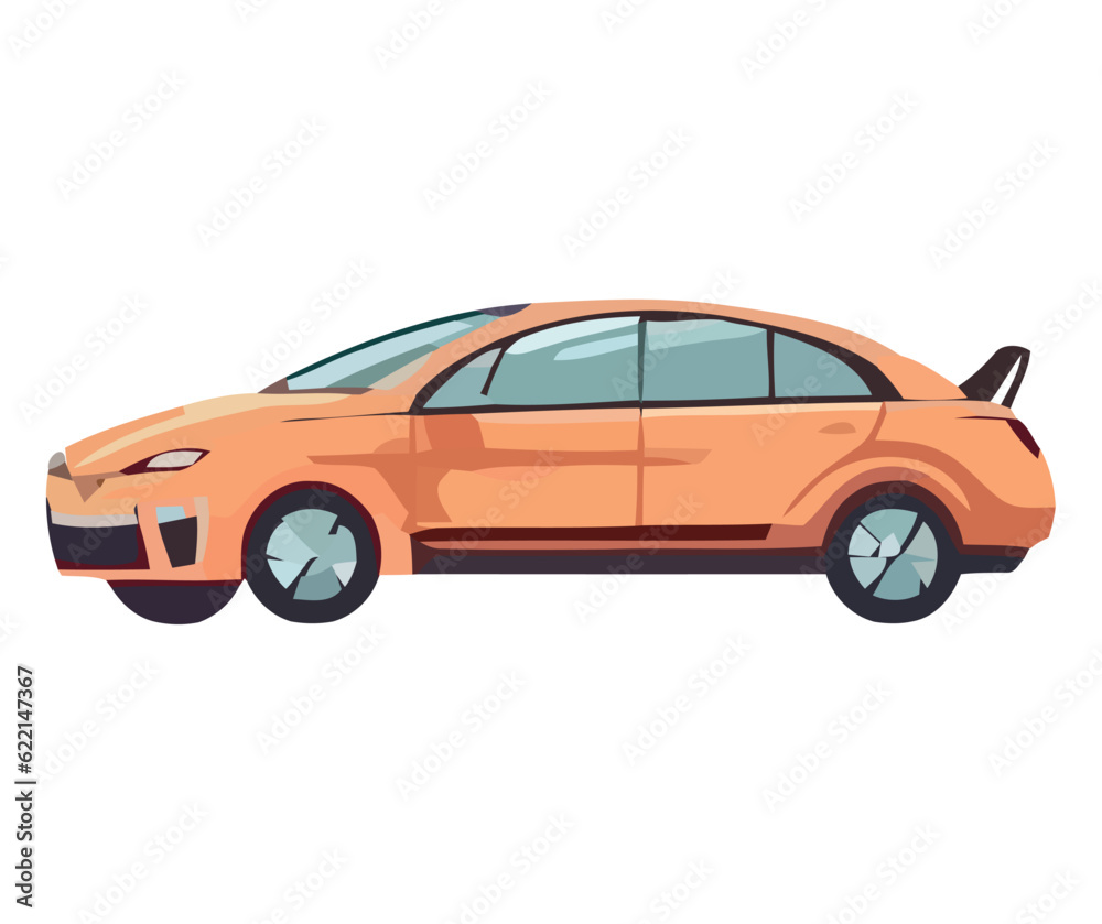 orange sports car design