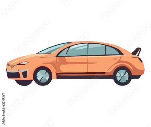 orange sports car design © grgroup