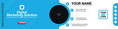 Corporate, Professional and Business Linkedin Cover Banner Design Template