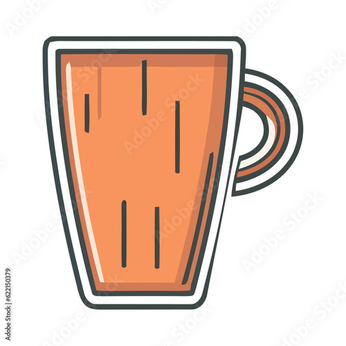 Coffee mug design illustration