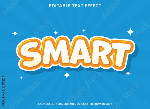 smart editable text effect template use for font style headline