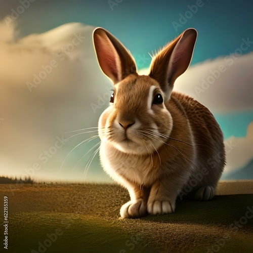 rabbit on the grass © Ariba