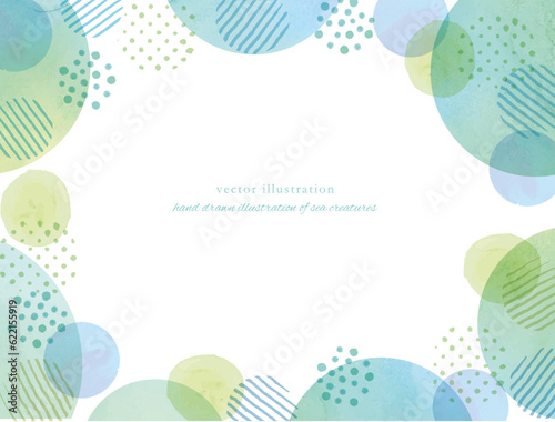 涼しげな水玉の背景