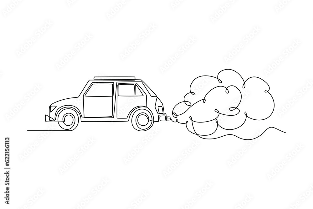 Single one line drawing world ozone day concept. Continuous line draw design graphic vector illustration. Single one line drawing world ozone day concept. Continuous line draw design graphic vector illustration.