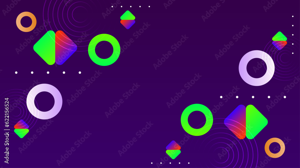 vector background with colorful different element