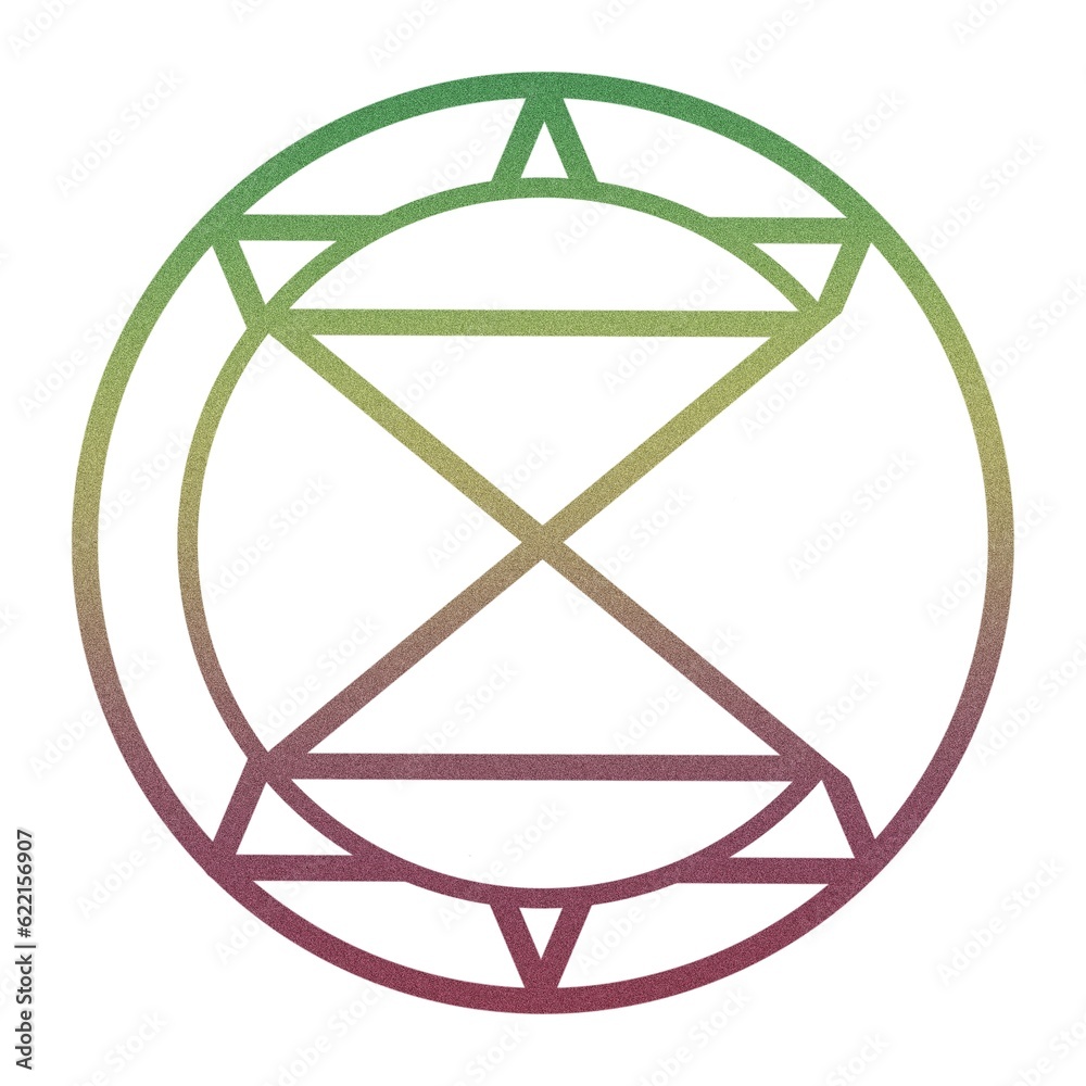 Symbol, circular pictogram with triangle in shape. Symbol, circular pictogram with triangle in shape.