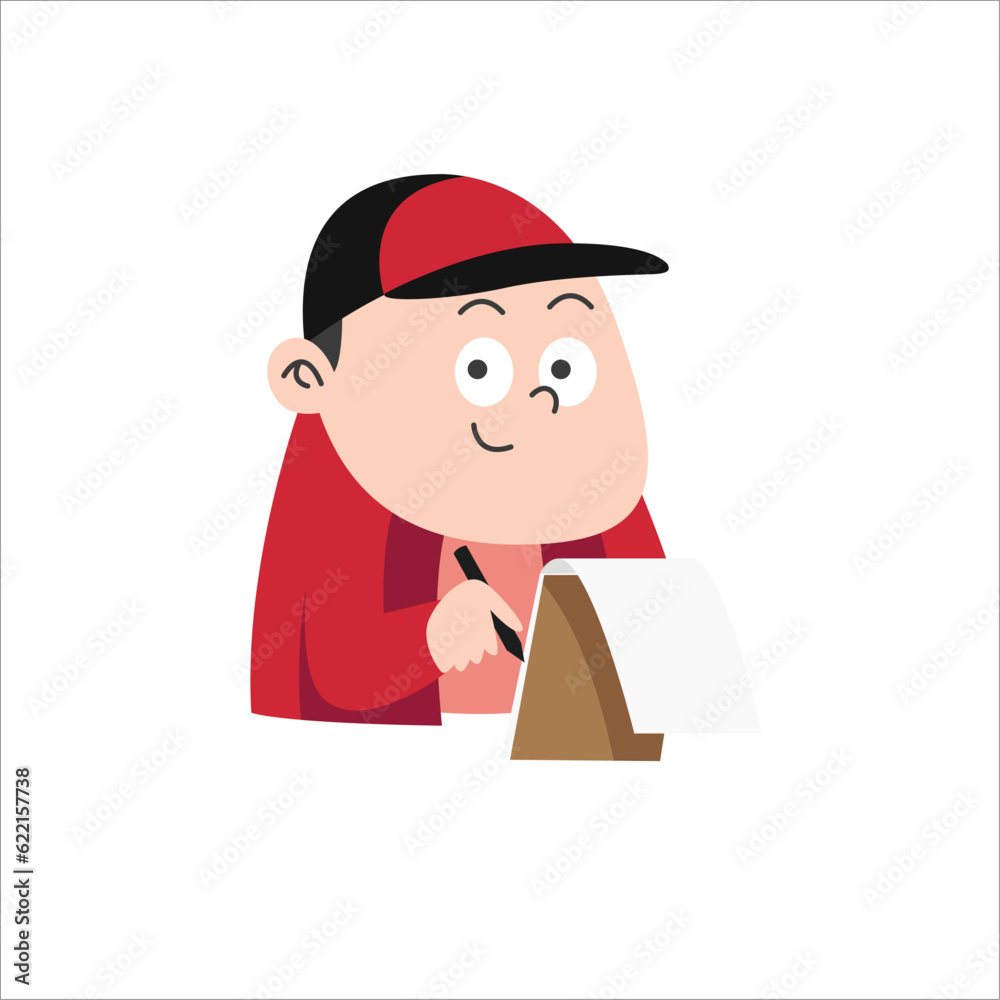 Energetic Waiter Fast Food Vector - Adding Flair and Flavor to Your Designs! Energetic Waiter Fast Food Vector - Adding Flair and Flavor to Your Designs!