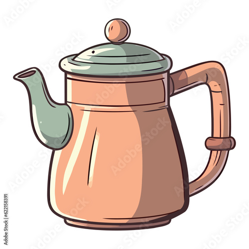 earthenware jug with lid