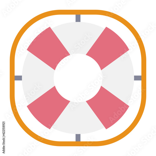lifesaver line icon