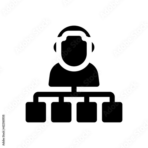 conduct glyph icon