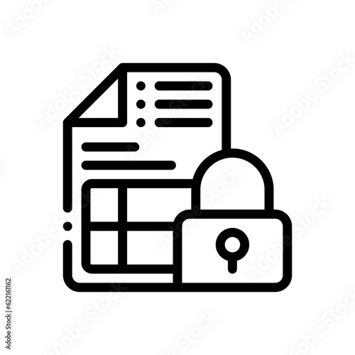 confidentiality vector icon