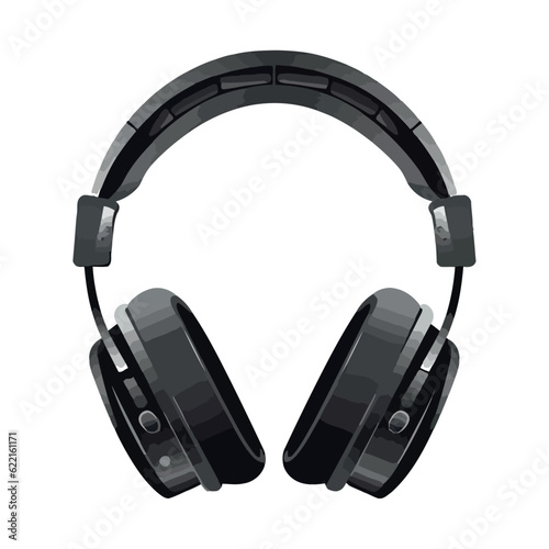 Modern headphones vector