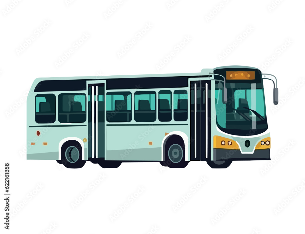 Tour bus design illustration