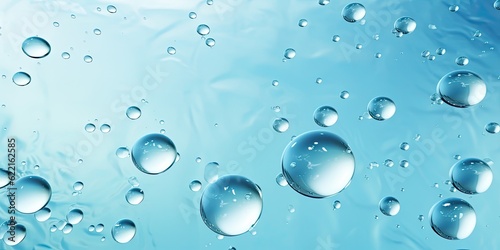 Wallpaper Mural Closeup of bubbles in liquid water. Condensation. Gel globules. Circles in a water glass. Sunlight through a pool in summer. Torontodigital.ca