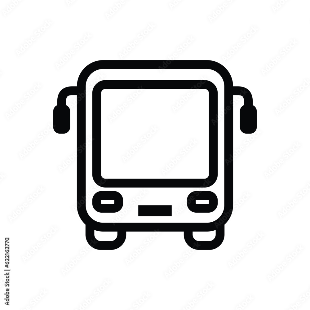 Public bus vehicle vector icon Public bus vehicle vector icon