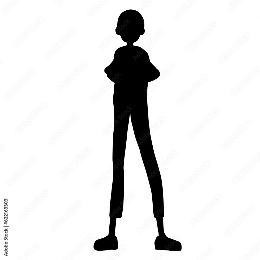 person silhouette woman