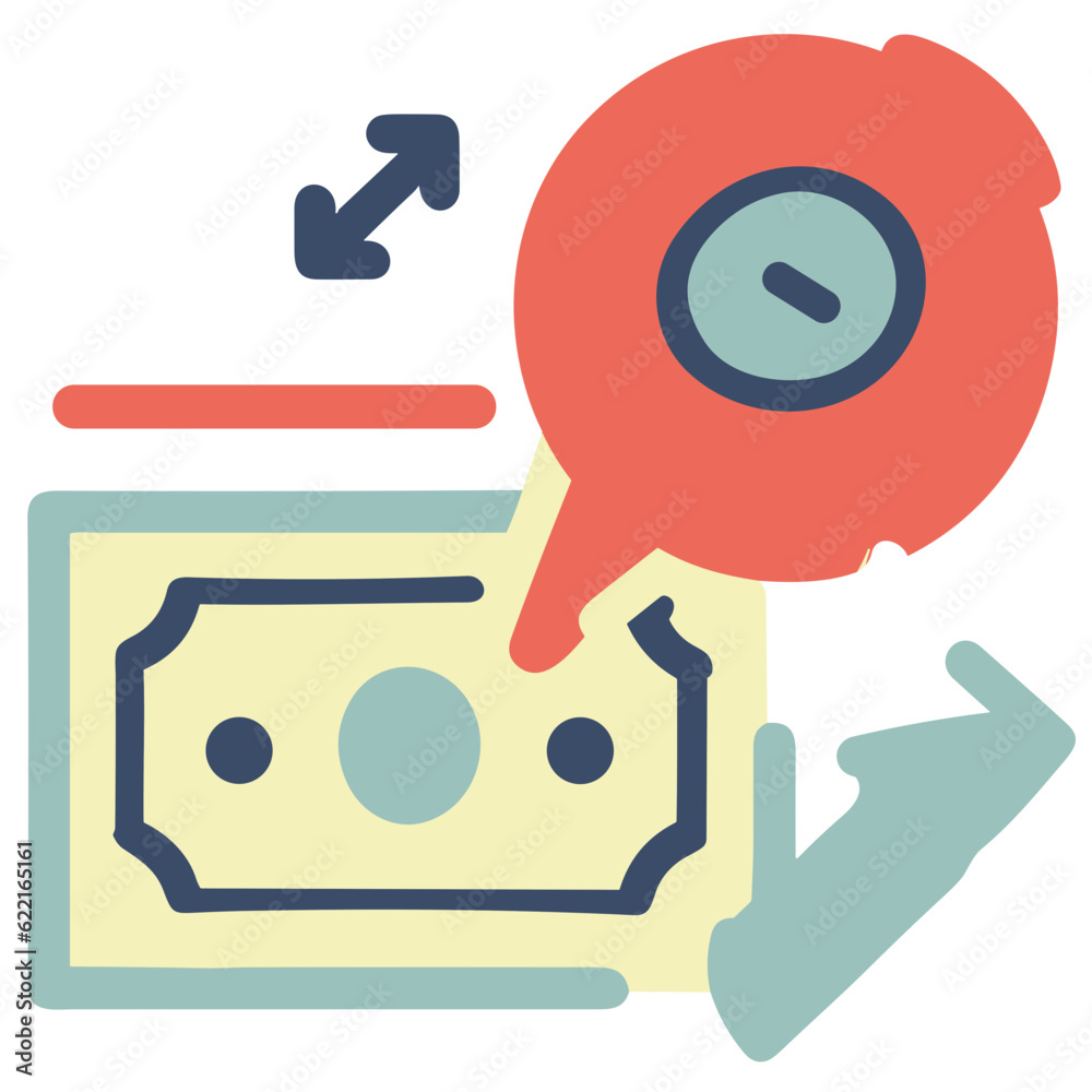 Money and Tech Objects, Vibrant Vector Illustration for Financial Technology Concepts Money and Tech Objects, Vibrant Vector Illustration for Financial Technology Concepts