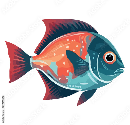 striped fish swimming