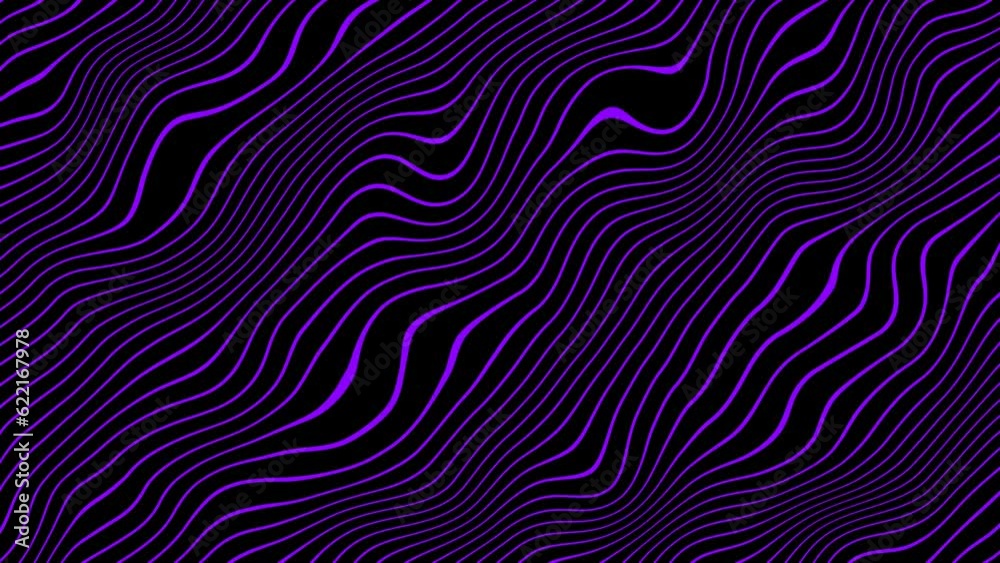 abstract wavy line motion graphic background purple color