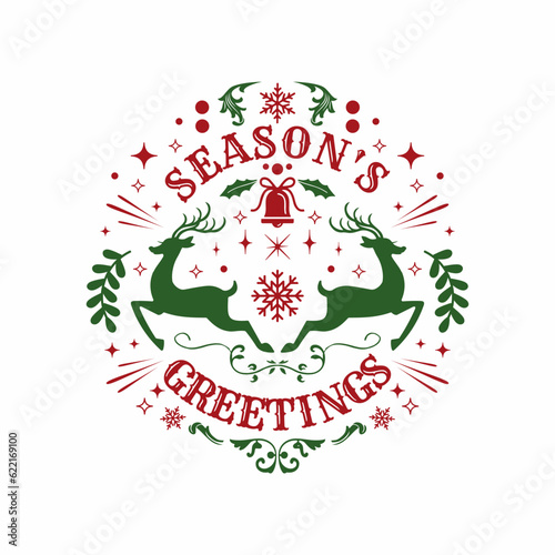 Lettering Merry Christmas Vector 03 photo